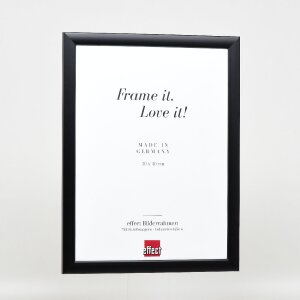 Effect Holz-Bilderrahmen Profil 43 zwart 50x65 cm kunstglas