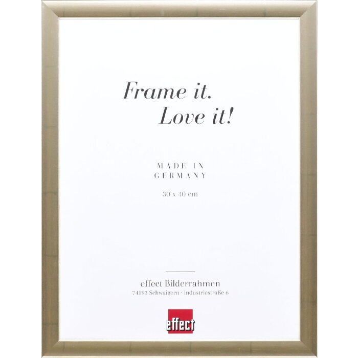 Effect Holz-lijst Profil 43 zilver 60x80 cm kunstglas
