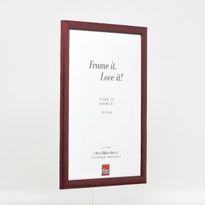 effect Houten fotolijst Profil 43 rood 60x90 cm kunstglas