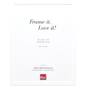 effect Houten fotolijst Profil 43 wit hoogglans 10,5x14,8 cm