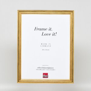 Effect Massief Houten Fotolijst Profil 44 Goud 18x24 cm Kunstglas