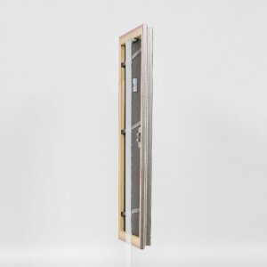 Effect Holzrahmen Profil 44 zilver 62x93 cm kunstglas