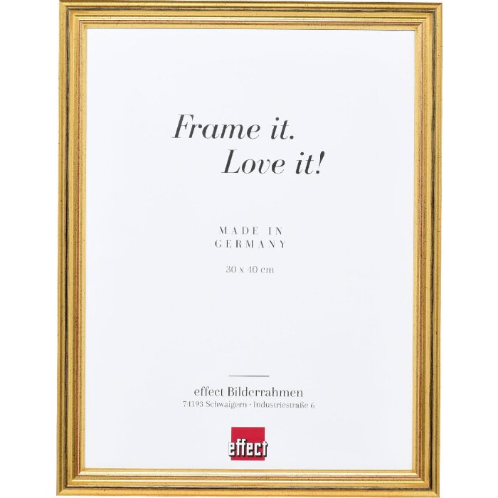 Effect Houten Fotolijst Barok Stijl Goud 62x93 cm Kunstglas