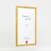 Effect Holzrahmen Profil 51 in antiek goud, 25x35 cm acrylglas met UV-bescherming