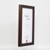 Effect houten fotolijst profiel 52 donkerbruin 21x28 cm kunstglas