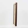 Effect houten fotolijst profiel 52 donkerbruin 21x28 cm kunstglas