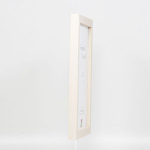 Effect houten fotolijst profiel 52 wit 25x35 cm Kunstglas