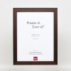 Effect houten fotolijst profiel 52 donkerbruin 25x70 cm Kunstglas