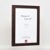 Effect houten fotolijst profiel 52 donkerbruin 25x70 cm Kunstglas