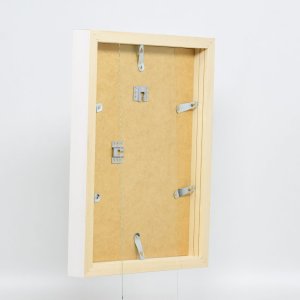 Effect houten fotolijst profiel 55 wit 70x70 cm Kunstglas