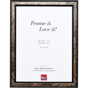 effect Holz-fotolijst Profil 64 zwart 45x60 cm kunstglas