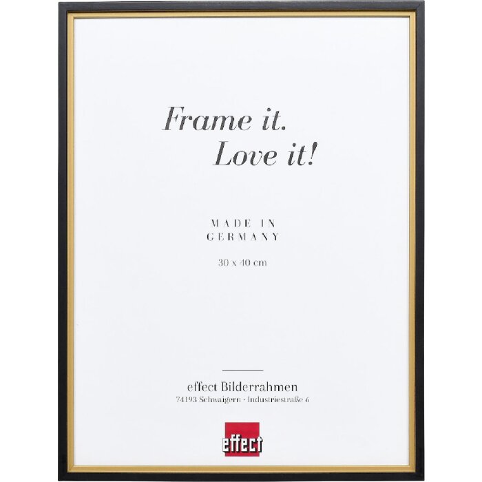 Effect Holz-Bilderrahmen Profil 69 Goud 24x30 cm met kunstglas