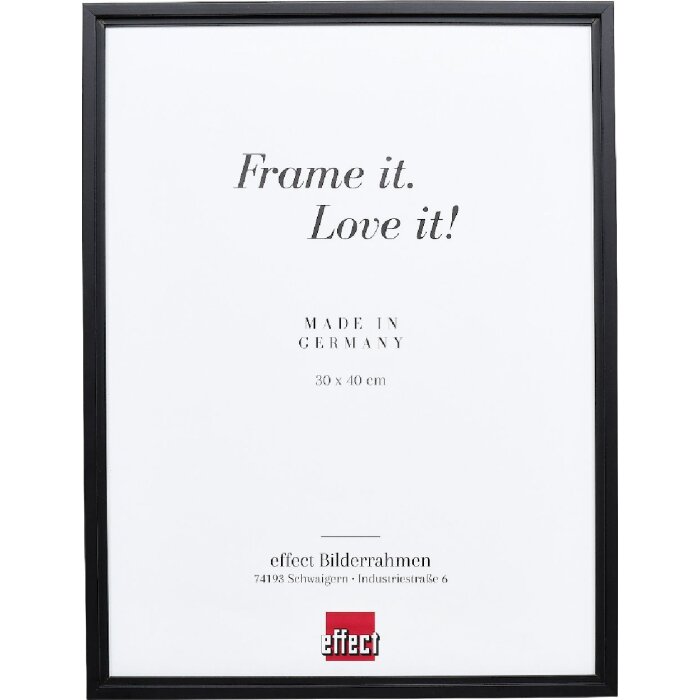 effect Houten Fotolijst Profil 69 zwart 25x35 cm met kunstglas