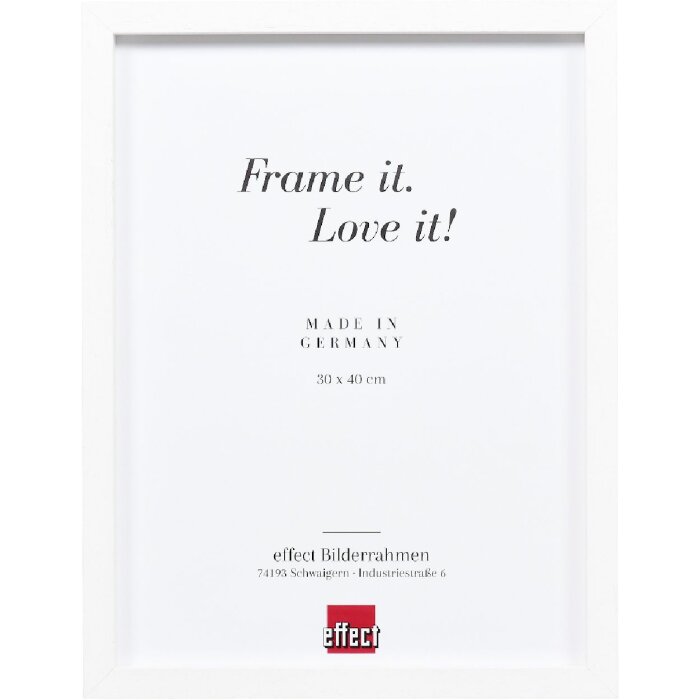 Effect Holzrahmen Profil 74 wit 18x27 cm met kunstglas