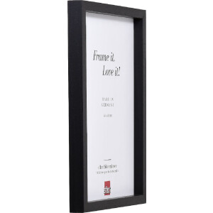 Effect Holz-Bilderrahmen Profil 74 zwart 25x35 cm kunstglas