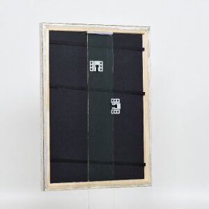 Effect houten fotolijst profiel 85 zilver 24x30 cm acrylglas