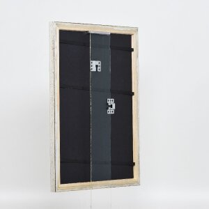 Effect houten fotolijst profiel 85 zilver 24x30 cm acrylglas