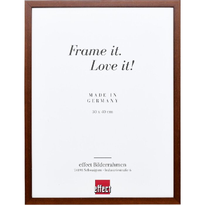 Effect Houten Fotolijst Profil Top S, 30x45 cm, bruin, kunstglas