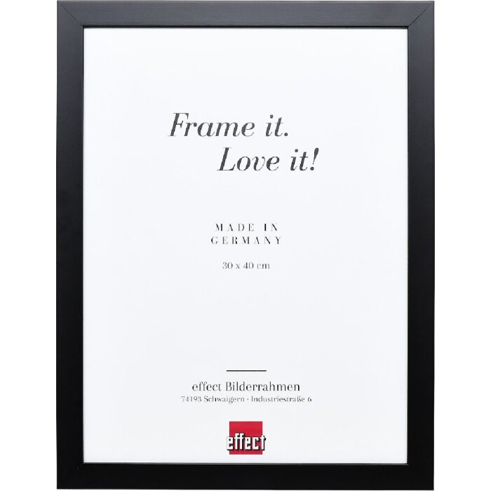 Effect Houten Fotolijst Profil Top Pro zwart 18x32 cm met kunstglas
