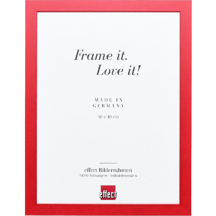 Effect Houten Fotolijst Profil Top Pro rood 25x30 cm kunstglas