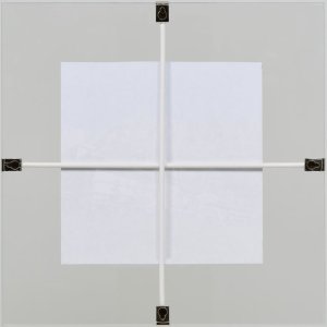 Effect fotolijst dubbel glas fotolijst 50x60 cm normaal glas om op te hangen