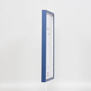 Effect houten lijst profiel 35 blauw 50x65 cm normaal glas + afstandhouder