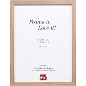Effect Holzrahmen Profil 54 Nussboom 15x20 cm met klarglas