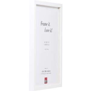 Effect houten fotolijst Profil 58 wit 40x60 cm met klarglas en afstandsluik