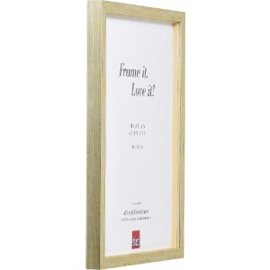 Effect Holzrahmen Profil 58 antikzilver 60x80 cm houten fotolijst met klarglas en afstandslint