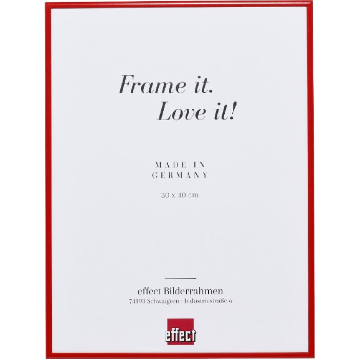 Effect Quadro Wandspiegel rood, 21 x 29,7 cm