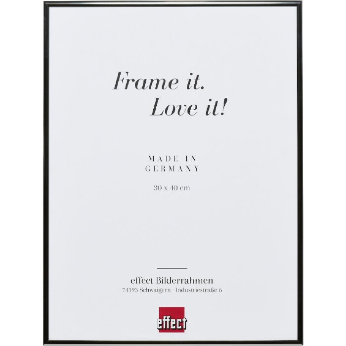 Effect Quadro Wandspiegel antiksilber 30 x 40 cm