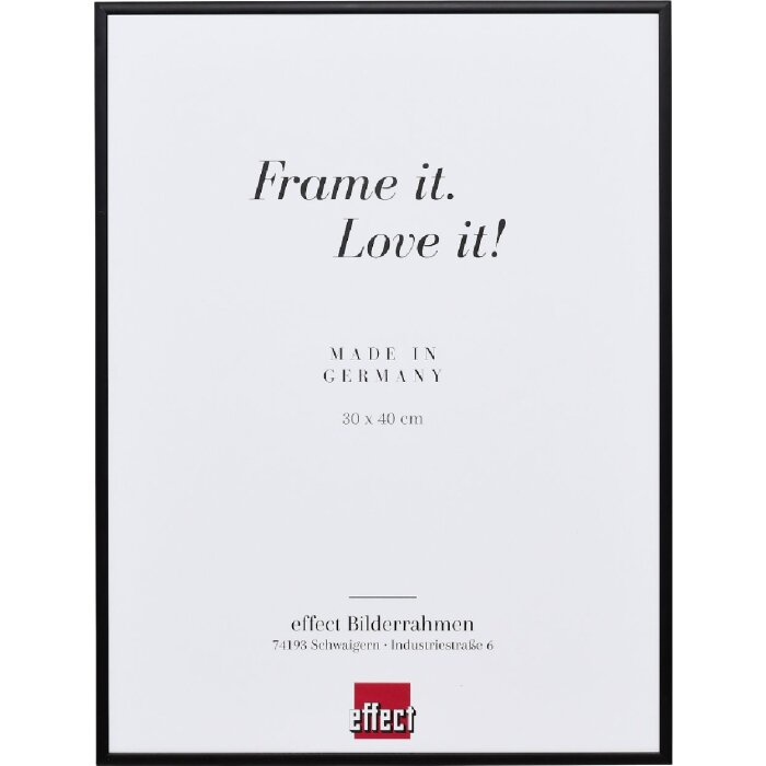 Effect Quadro Wandspiegel Zwart 29,7 x 42 cm DIN A3 Aluminium
