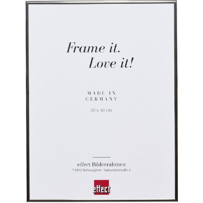 Effect Quadro Spiegel zilver hoogglans 50x70 cm