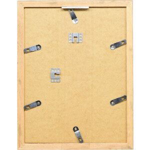 Effect wandspiegel met houten profiel, antik zilver, 18x24 cm