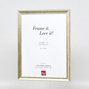 Effect Wandspiegel met Houten Profiel 41, antiek zilver, 18x27 cm