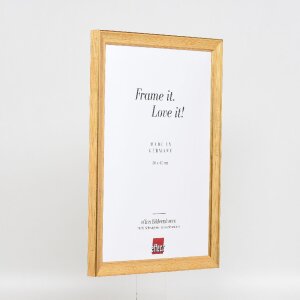 effect Wandspiegel met houten profiel, 30x30 cm, altgold