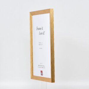 effect Wandspiegel met houten profiel, 30x30 cm, altgold