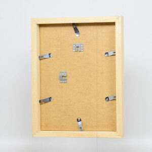 Effect Wandspiegel Profil 55 in natuurlijk hout, 30x30 cm