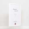 Effect wandspiegel Wood Profile Top Cube Spiegel Wit 40x60 cm