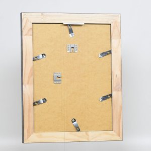 Effect massief houten lijstprofiel 28 zilver 42x59,4 cm acrylglas museumkwaliteit