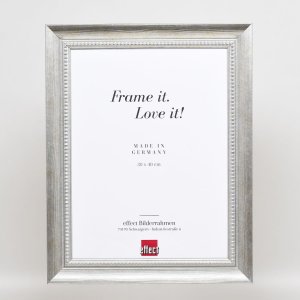 Effect massief houten lijstprofiel 28 zilver 42x59,4 cm acrylglas museumkwaliteit