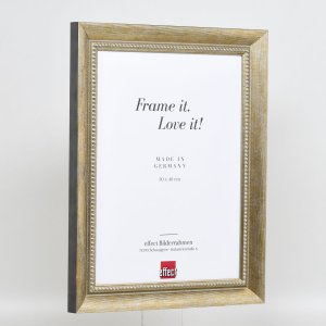 Effect massief houten lijst profiel 28 goud 50x70 cm acrylglas museumkwaliteit