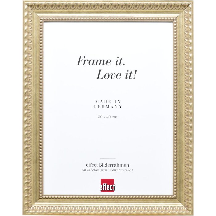 Effect Profil 56 houten fotolijst 21x29,7 cm antikzilver met museumsglas acryl