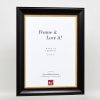 Effect houten lijst profiel 95 zwart 30,5x91,5 cm acrylglas museumkwaliteit