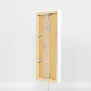 Effect Holzrahmen Top Cube 10x10 cm wit met acrylglas museumkwaliteit