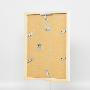 Effect Holzrahmen Top Cube 10x10 cm wit met acrylglas museumkwaliteit