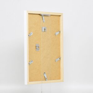 Effect Holzrahmen Top Cube 10x10 cm wit met acrylglas museumkwaliteit