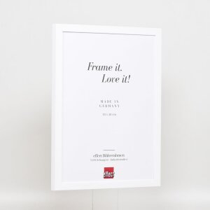 Effect Holzrahmen Top Cube 10x10 cm wit met acrylglas museumkwaliteit