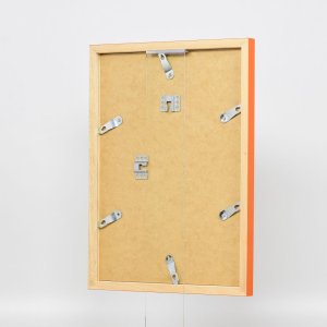 Effect houten lijst Top Cube 25x80 cm oranje acrylglas museumkwaliteit