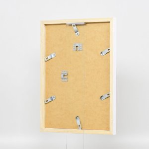 Effect Houten Lijst Top Cube 50x75 cm wit acrylglas museumkwaliteit
